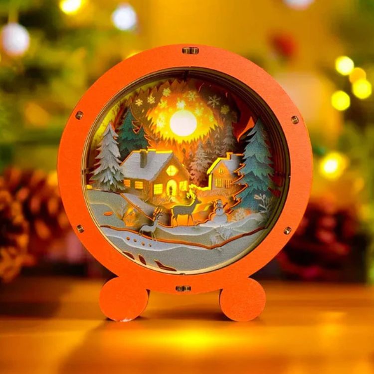 3D Puzzle Gooden Lamp - Snow Village