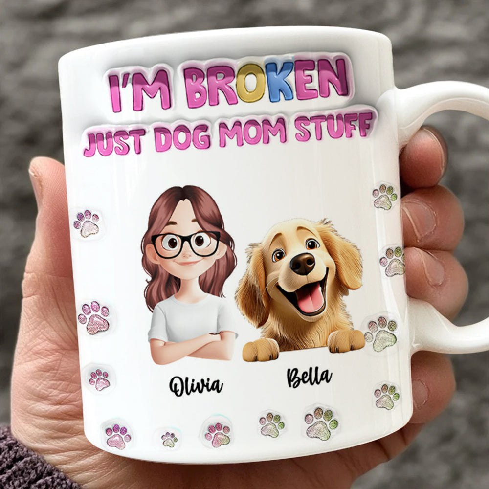 Just Dog Mom Stuff - Pet Lover Gift - Personalized Custom Mug