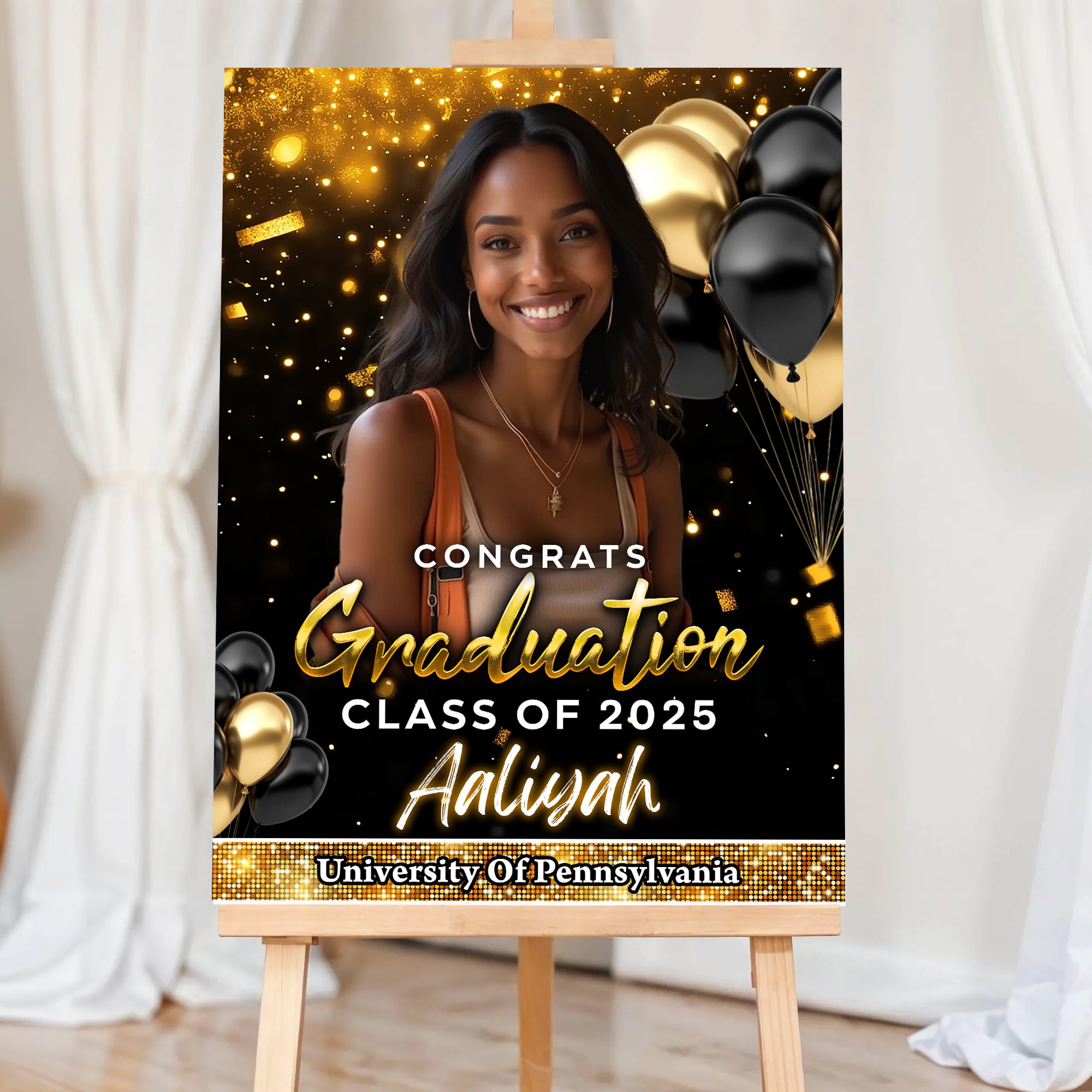 Personalized Congrats Graduation Class Of 2025 Welcome Sign, Graduation Decor, Graduation Gift