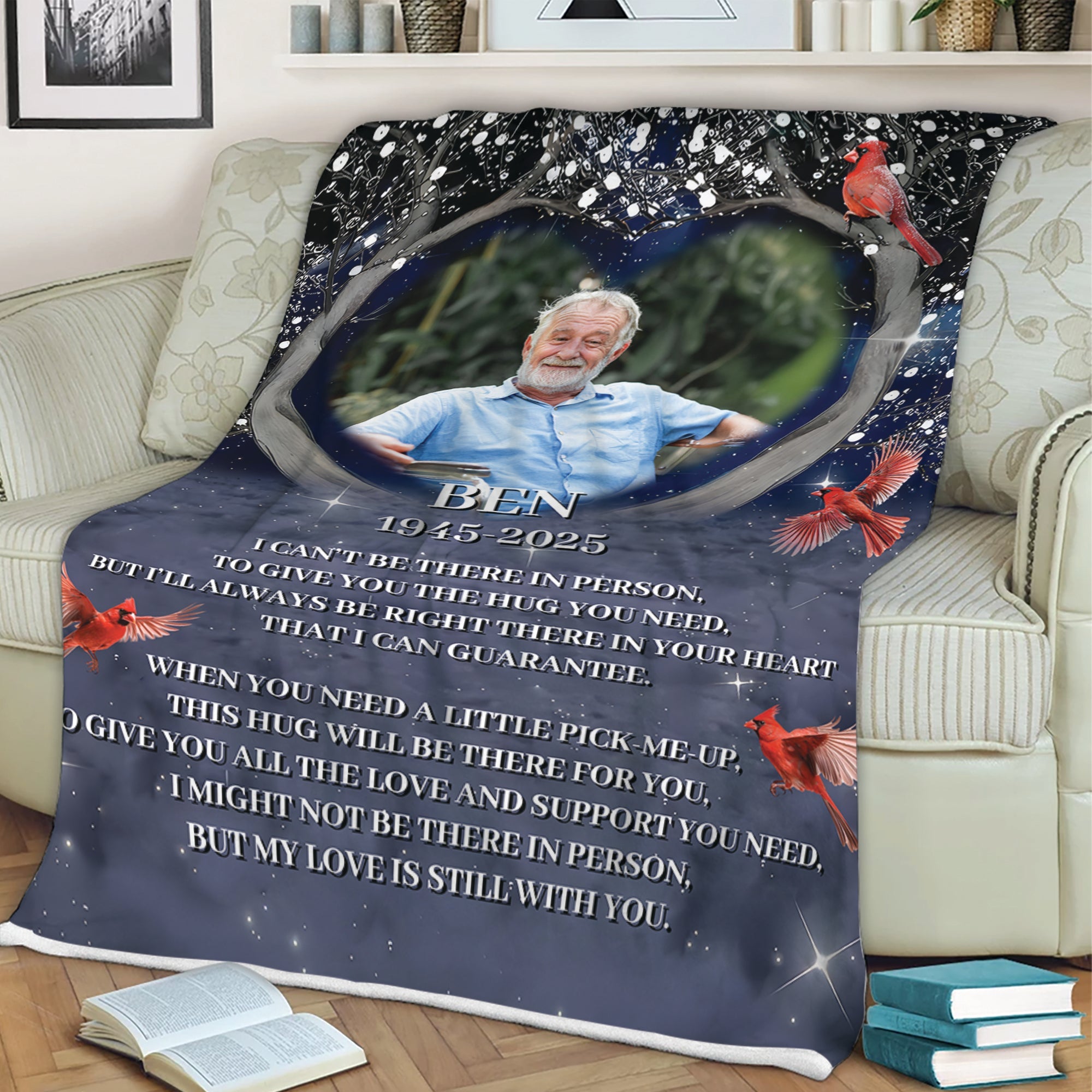 I Will Always Love You - Sympathy Gift - Personalized Custom Memorial Blanket