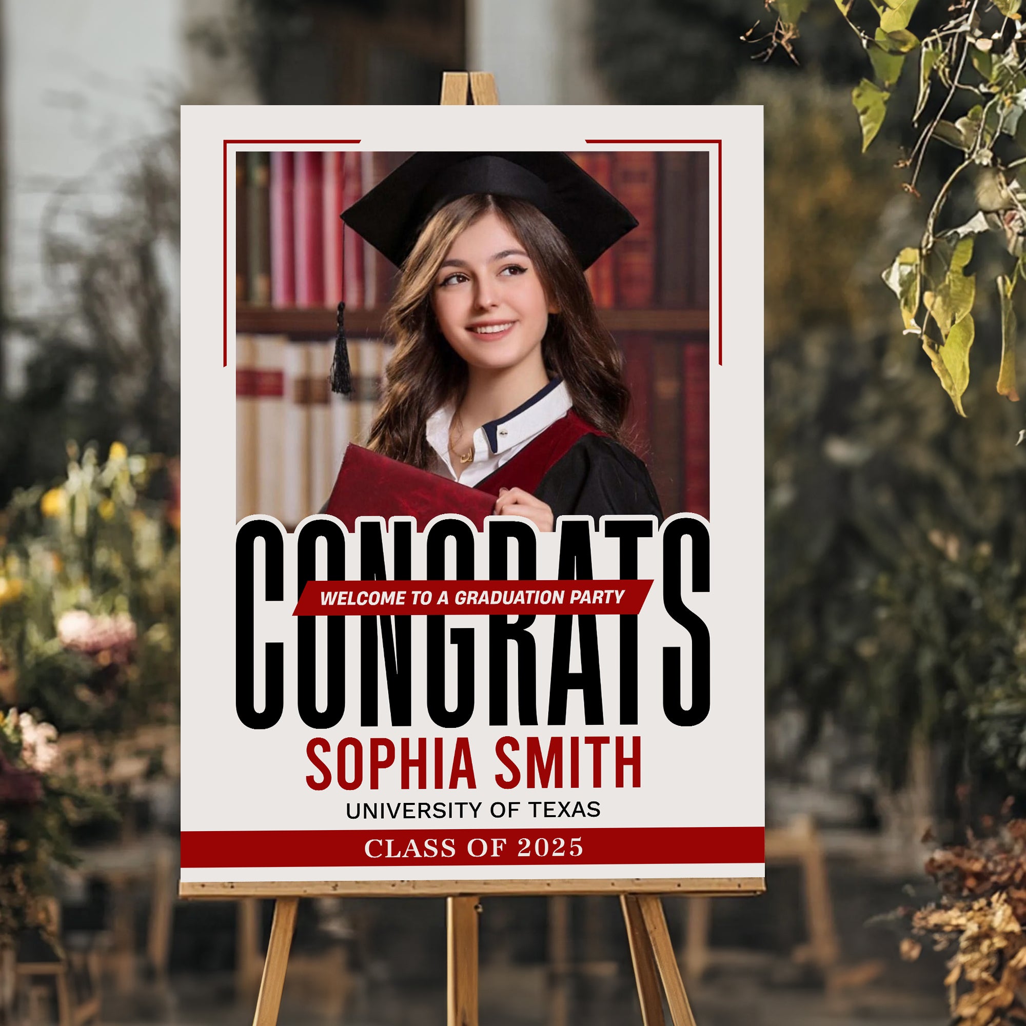 Personalized Graduation Party Welcome Sign – Custom Celebration Decor