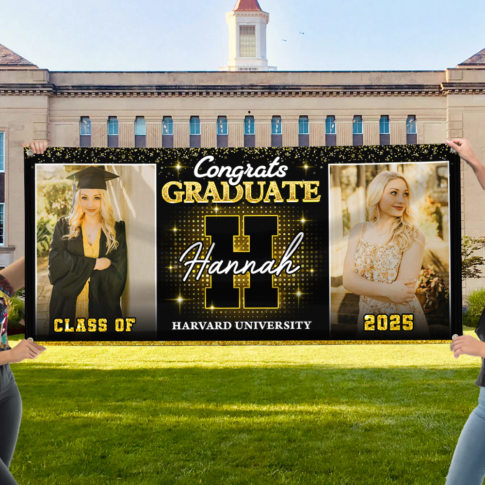 Custom Class of 2025 Graduation Banner – Perfect Party Decor & Keepsake