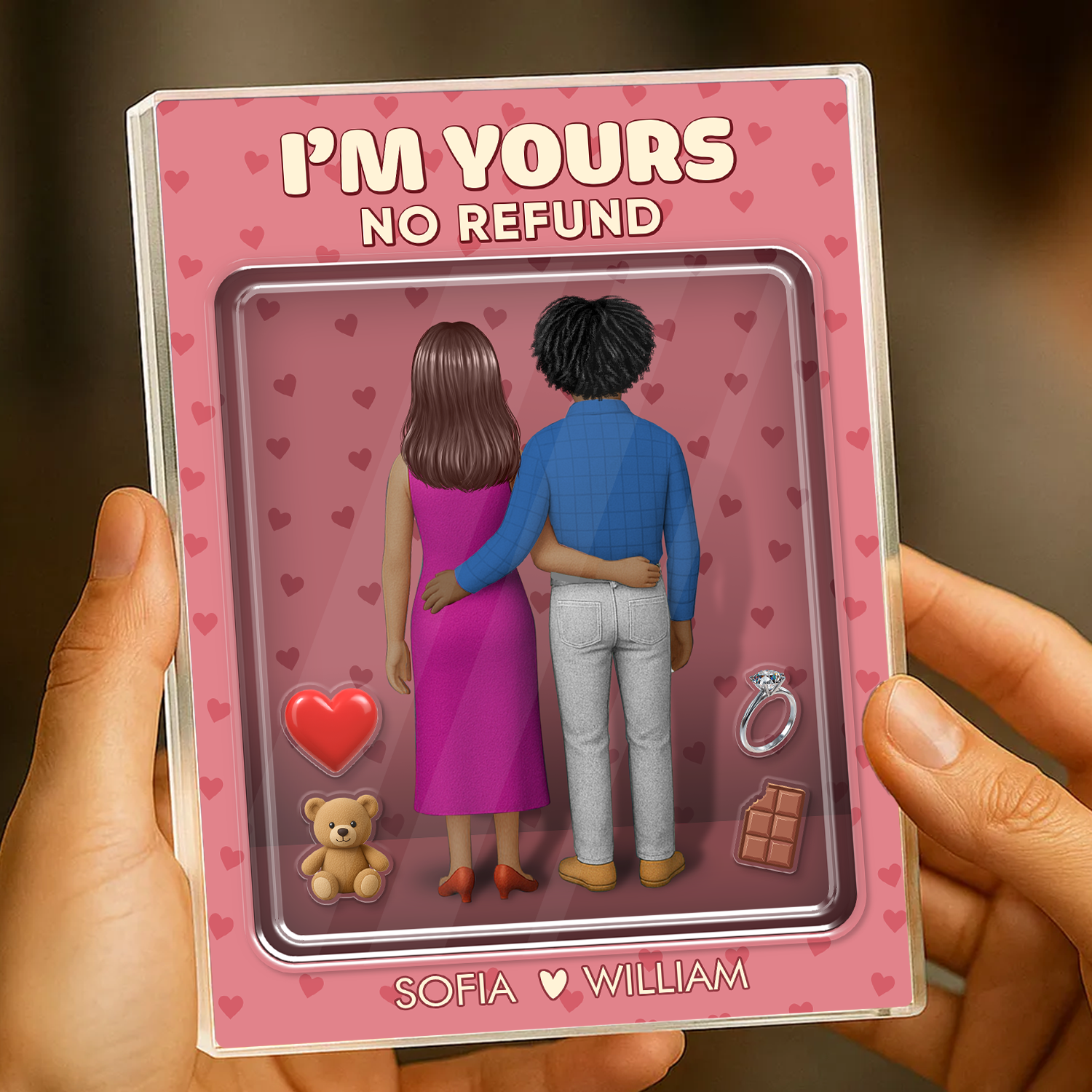 You & Me We Got This - Custom Figure Personalized Acrylic Block Plaque