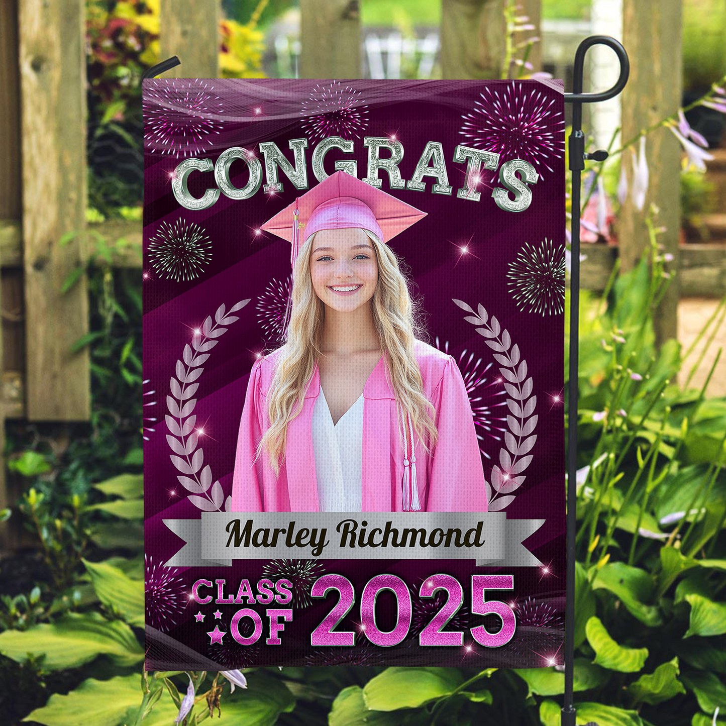 Personalized Class Of 2025 Flag, Custom Photo Congrats Grad Gift, Congrats Grad Gift, Graduation Decorations