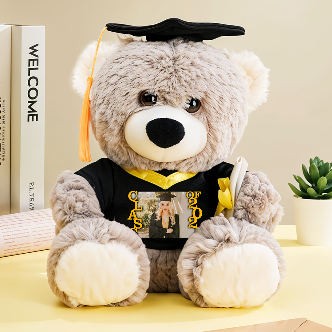Proud Family Of The Graduate Personalized Graduation Teddy Bear – Custom Gift For 2025 Graduates