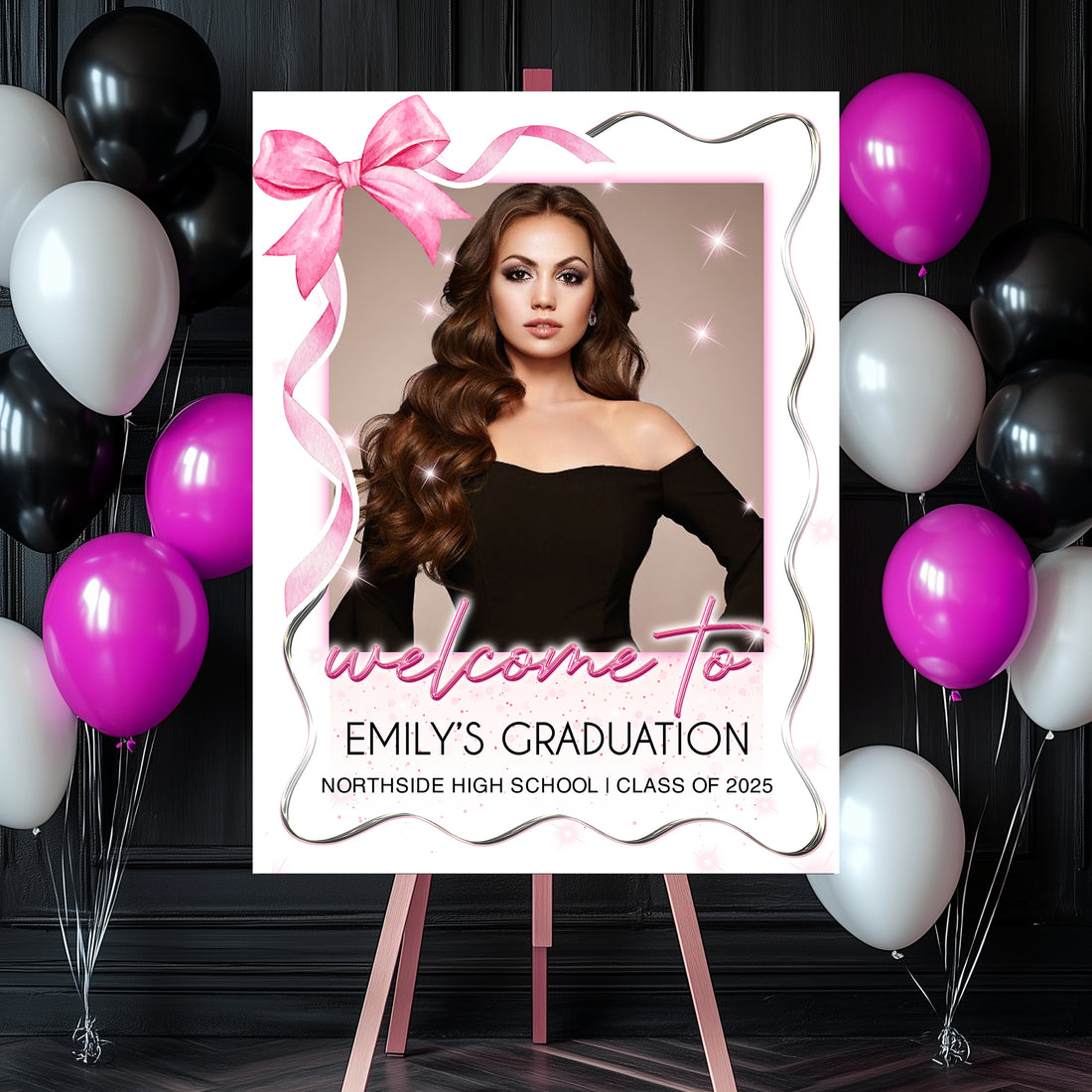Graduation Class of 2025 Personalized Welcome Sign – Custom Grad Party Decor