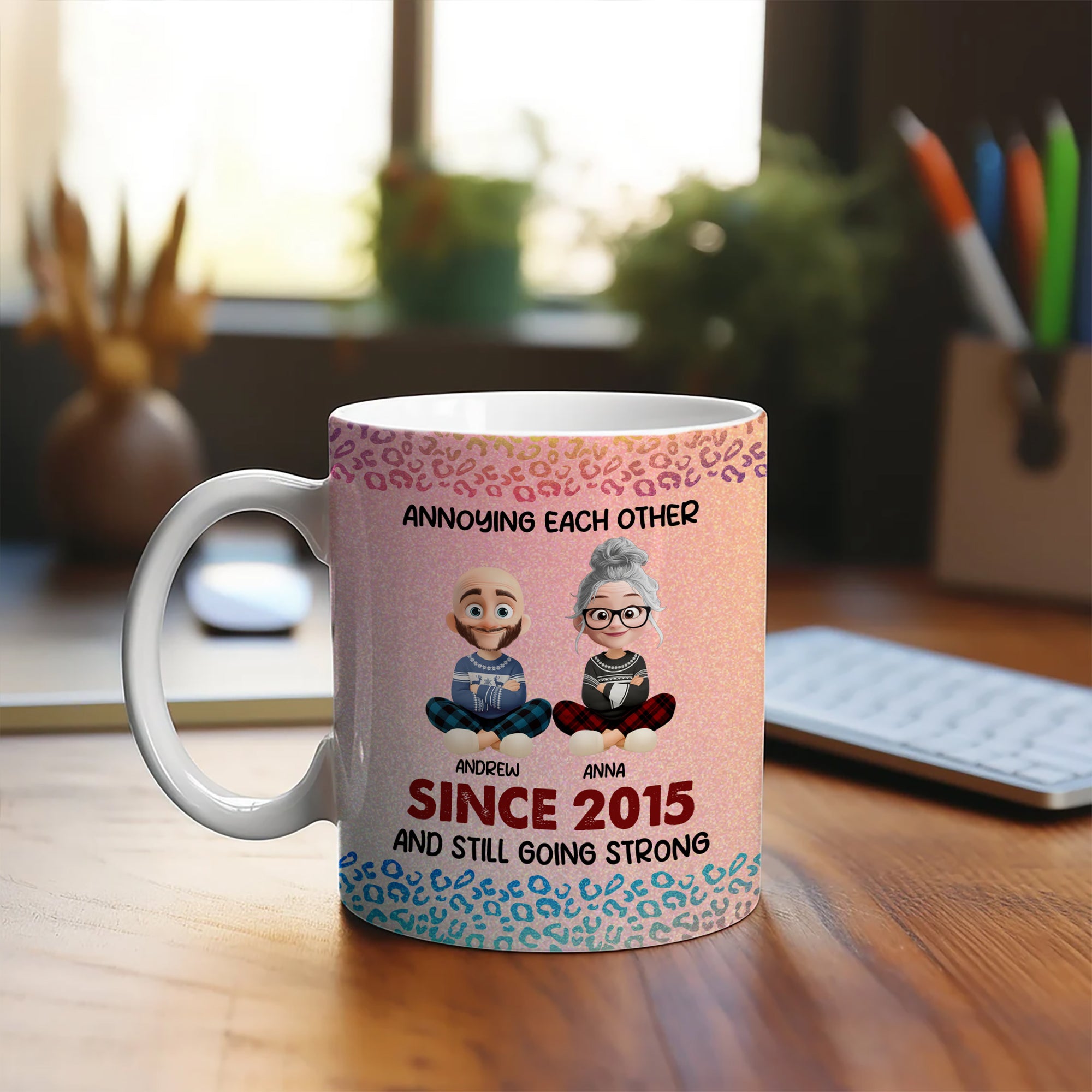 Couple Gift - Custom Name and Appearance - Personalized Custom Mug - Anniversary Gift