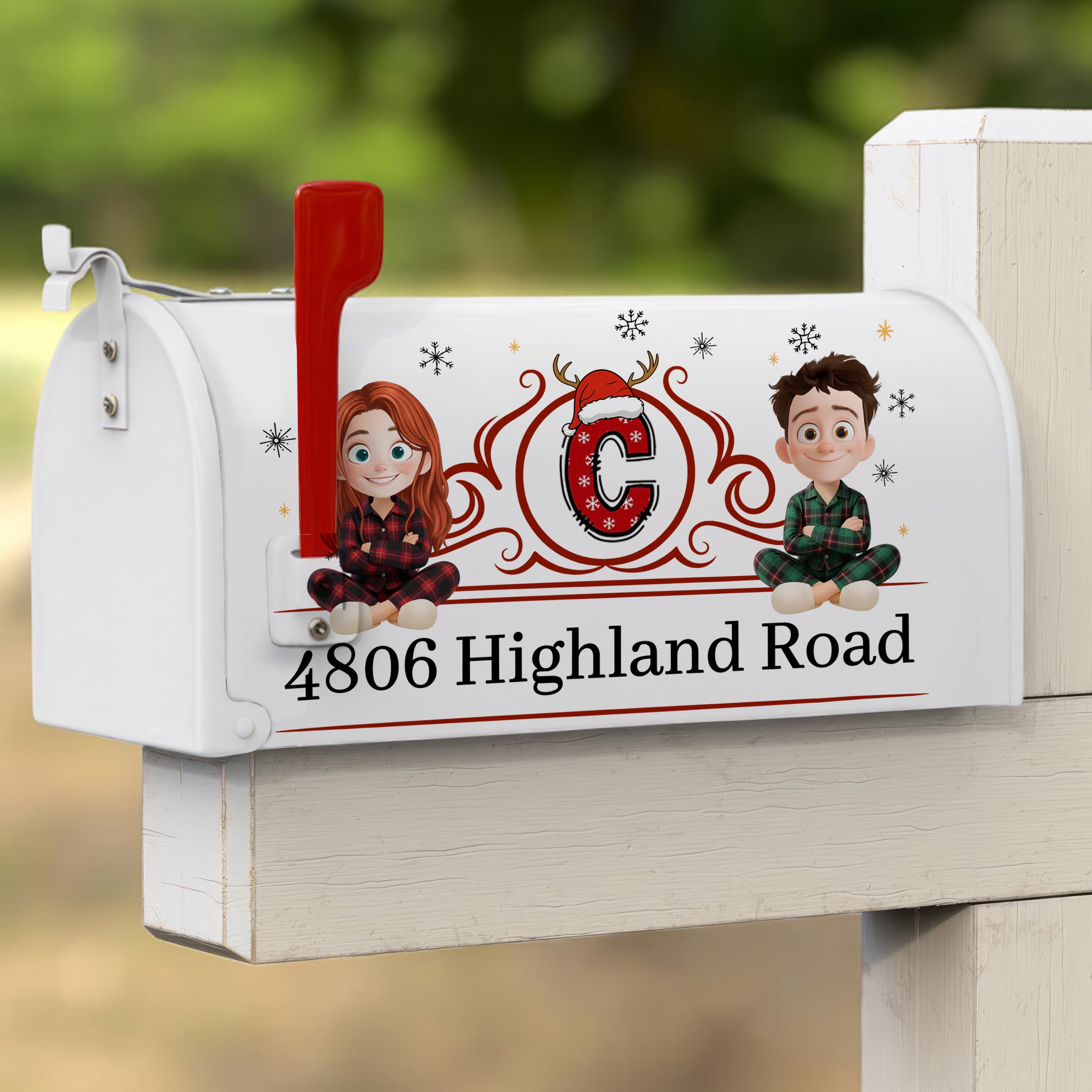 Custom Name and Appearance Couple - Personalized Custom Mailbox