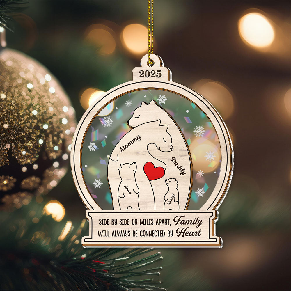 Family Love - Custom Name Hologram Ornament - Family Decoration