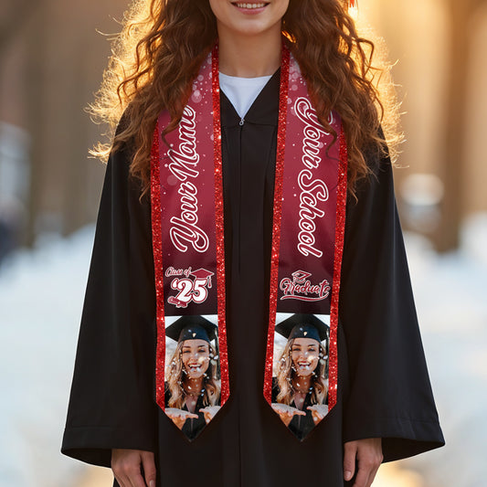 Graduation Stoles with Photo Class of 2025 Graduation Stoles, Graduation Gift