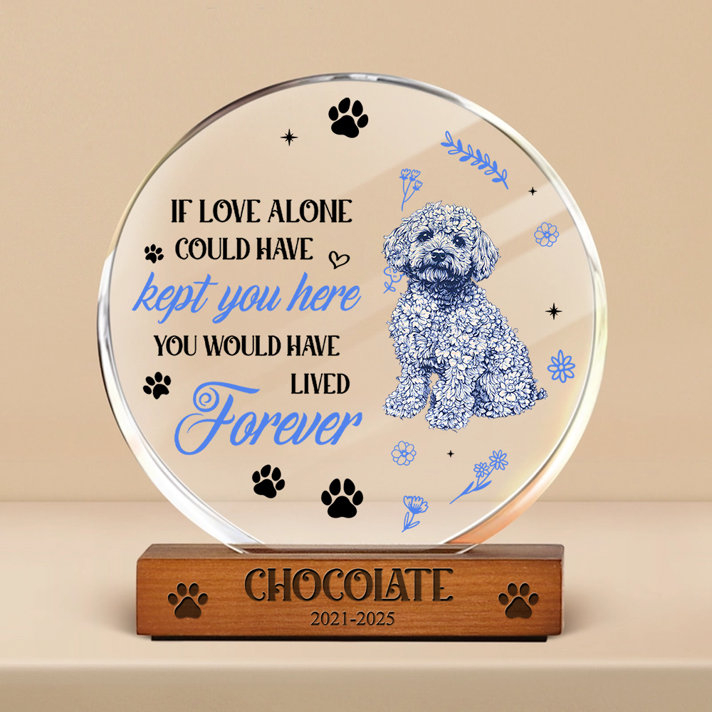 Your Love Lives On In My Heart - Personalized Acrylic Plaque