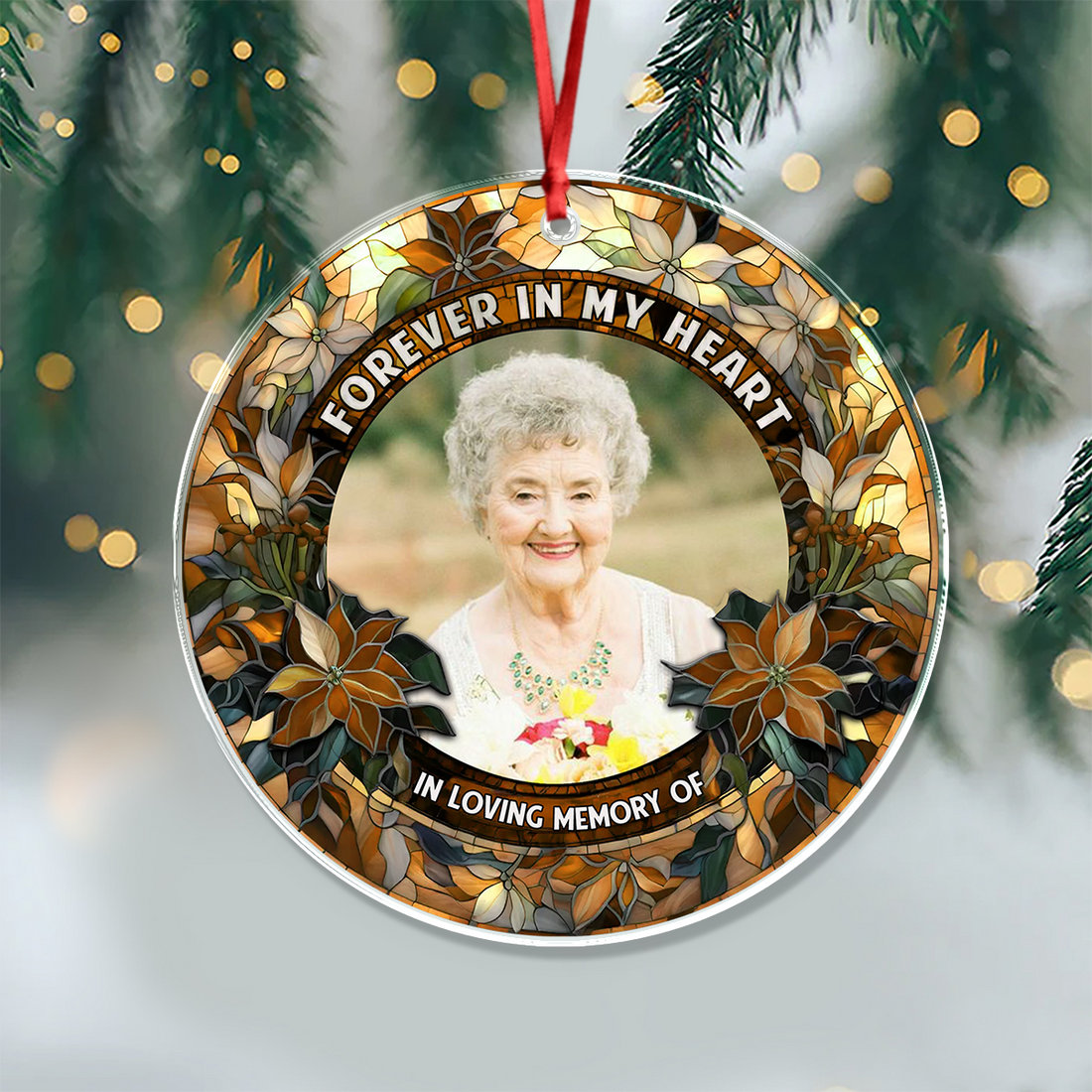 My Soul Knows You Are At Peace - Personalized Custom Glass Ornament