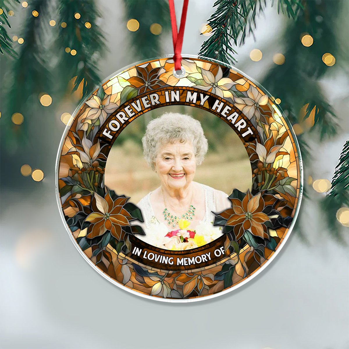 My Soul Knows You Are At Peace - Personalized Custom Glass Ornament