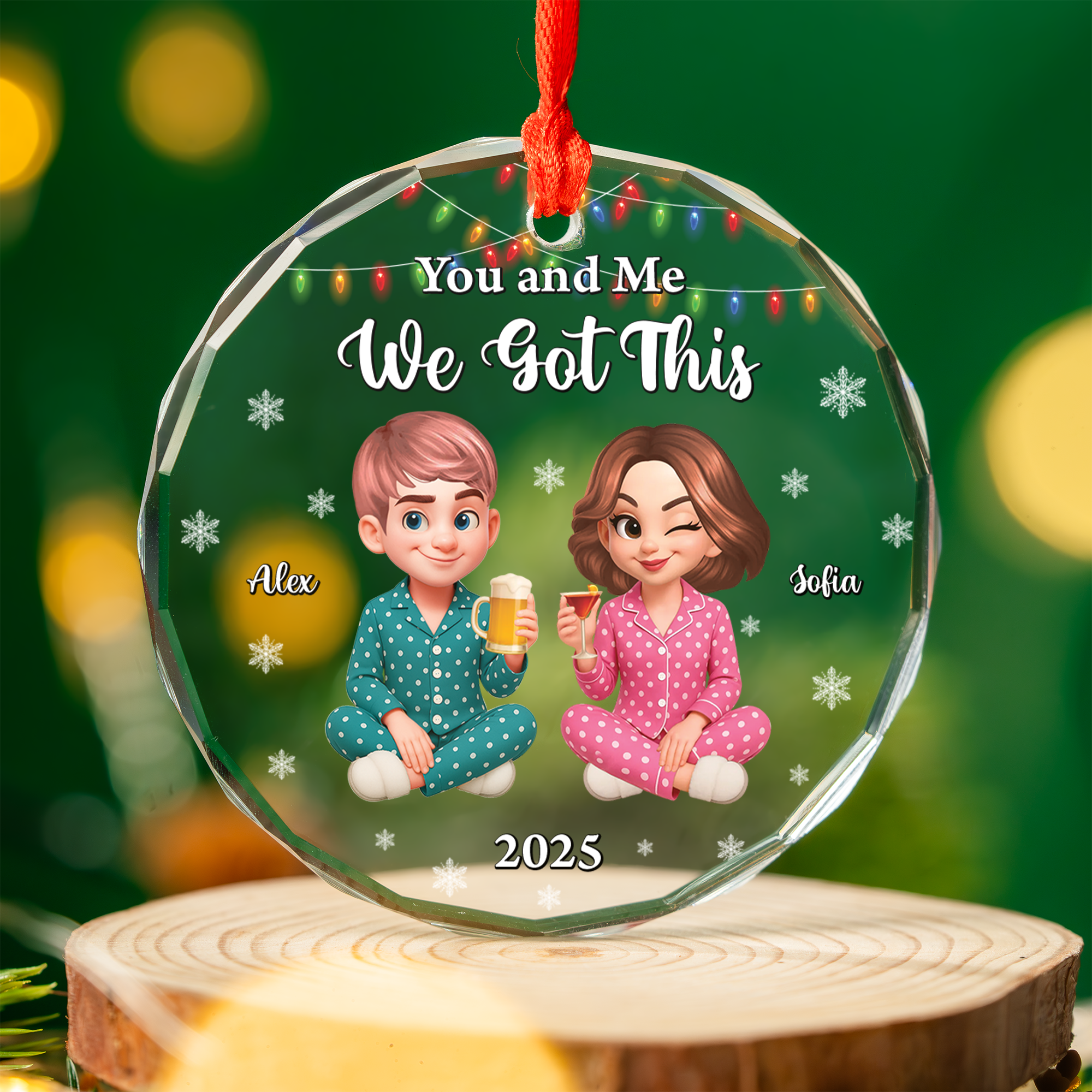We Got This - Custom Name and Appearance  - Personalized Custom Glass Ornament