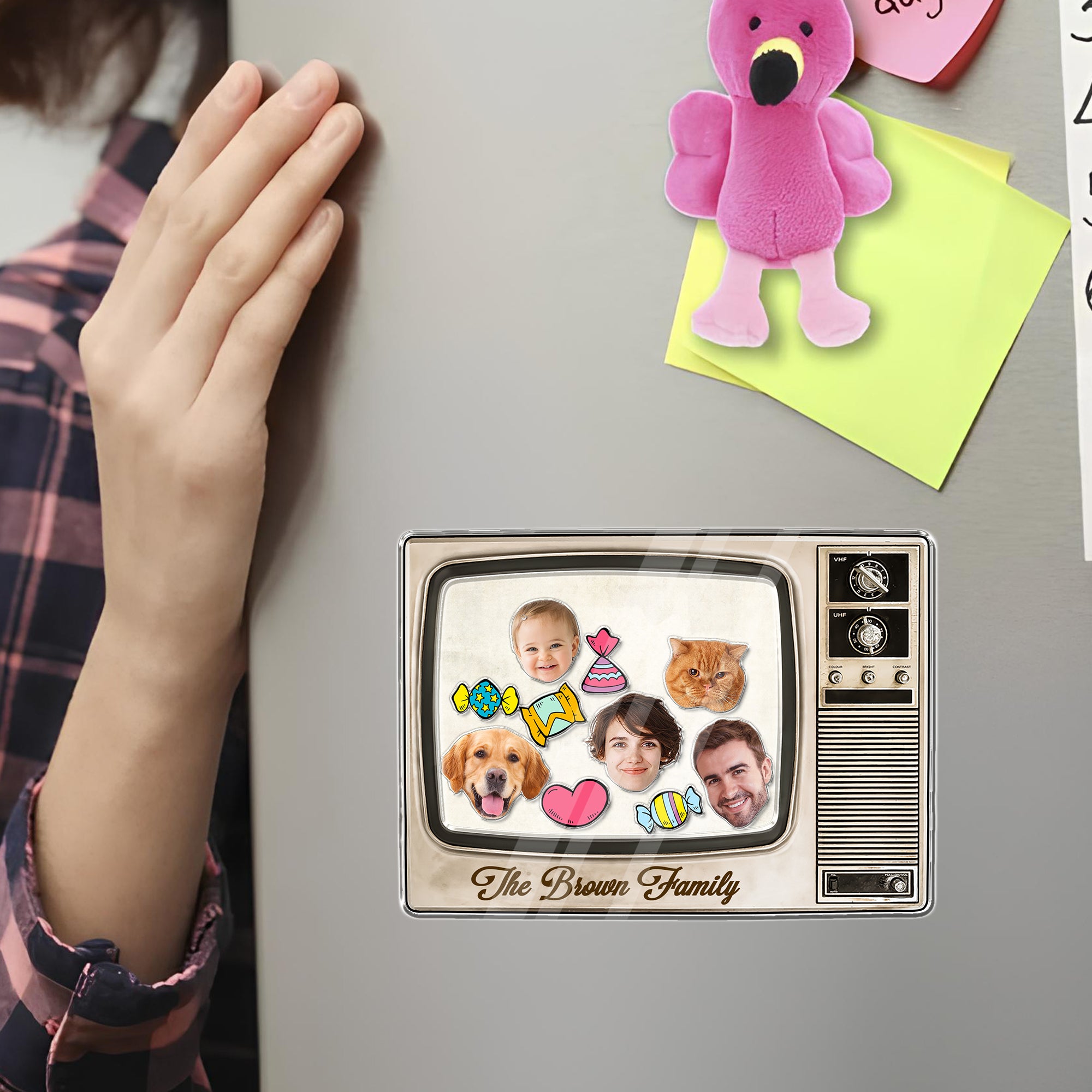 Personalized Shaker Magnet - Custom Name Gift for Family