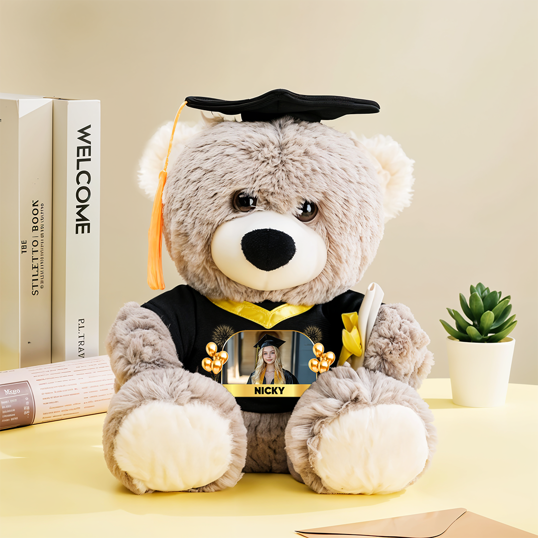 Congrats Class Of 2025 Personalized Graduation Teddy Bear – Custom Gift For 2025 Graduates