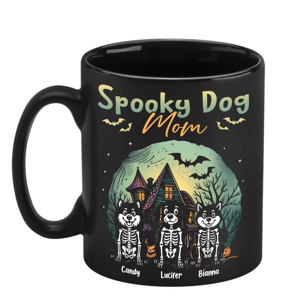 Spooky Dog - Custom Dog Name - Personalized Custom Mug - Halloween Gift