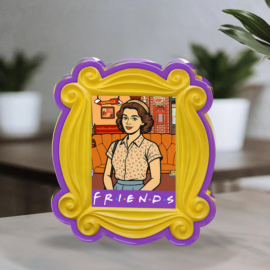 Friends - Custom Photo and Name Gift  - Custom Shape Acrylic Block Plaque