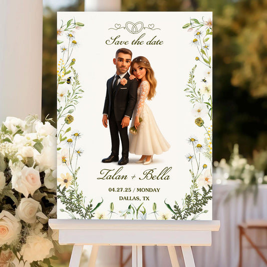 Save The Date - Wedding Law Sign - Custom Name and Photo Wedding Law Sign