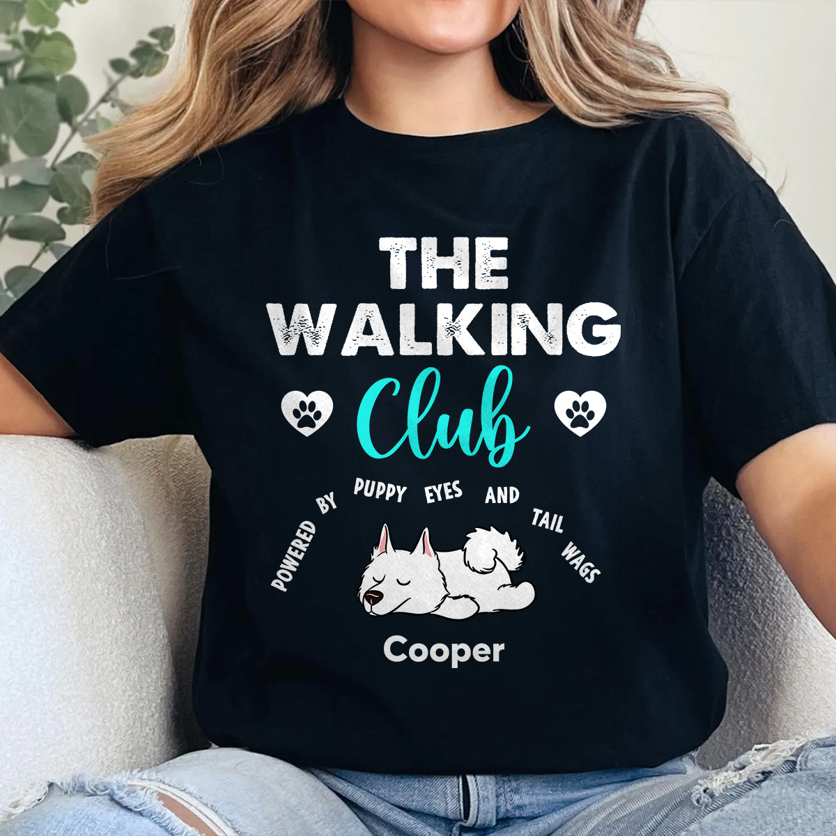 The Walking Club - Personalized Pet Lover Shirt Custom T-shirt, Gift for Pet Lover