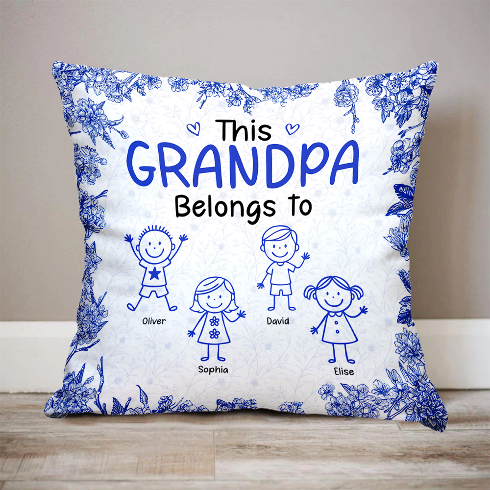 Custom Family Kids Name - Personalized Pillow - Family Gift