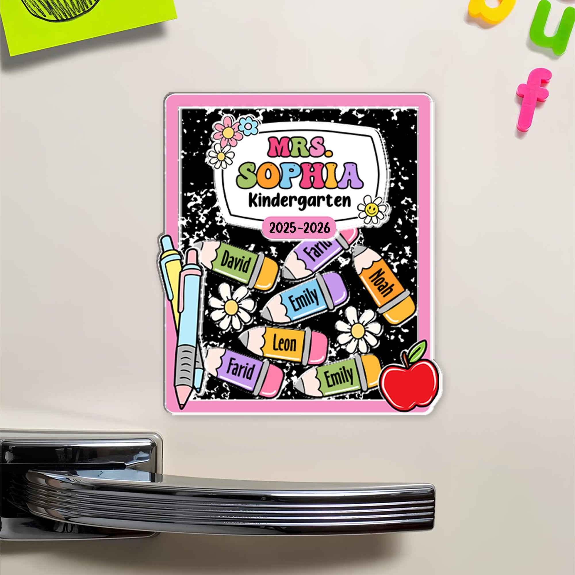 Personalized Shaker Magnet - Custom Name Gift for Teachers