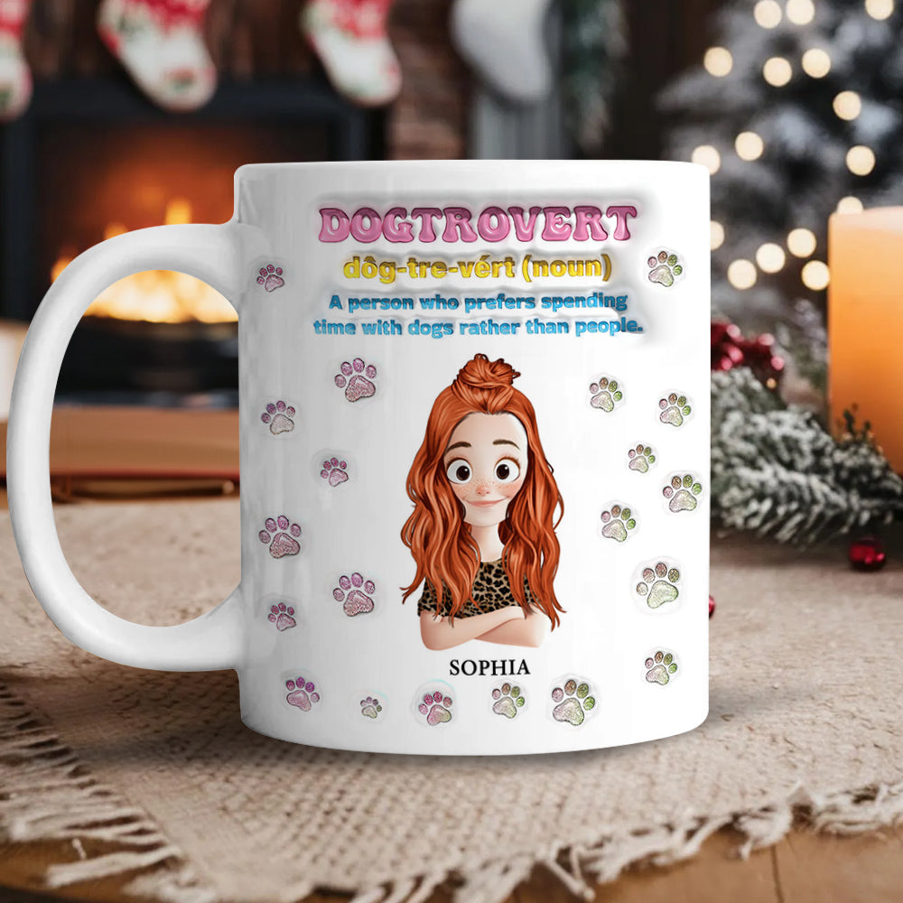 Custom Name Dog Lover Mug - Dog Lover Gift - Personalized Custom Mug