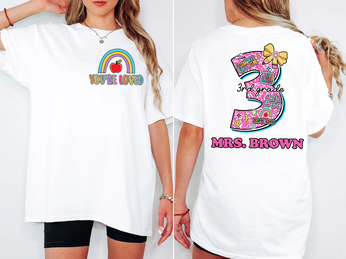 You Are Loved - Teacher Custom Shirt Back To School T-shirt, Teachers Gift