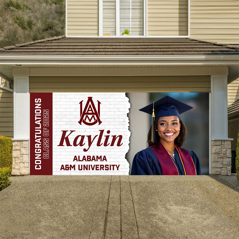 Congrats Grad Graduation Banner – Class of 2025 Party Decoration