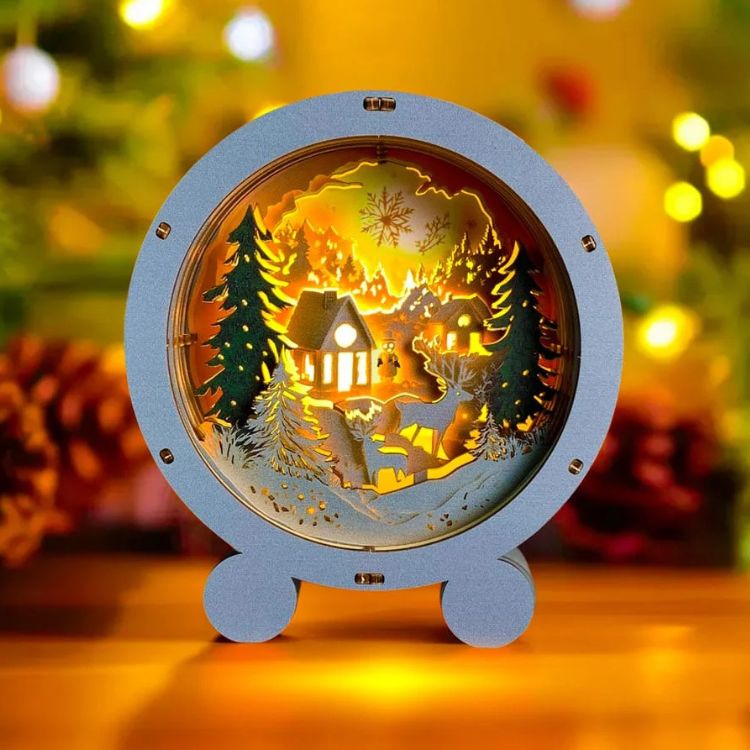 3D Puzzle Gooden Lamp - Snow Village