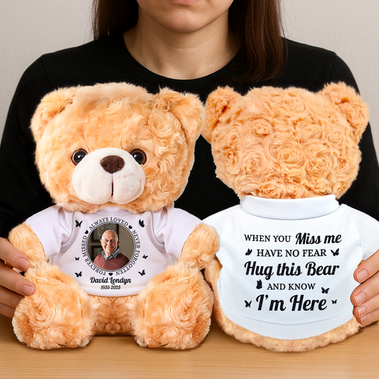 Forever Missed - Personalized Memorial Bear Plush - Memorial Gift