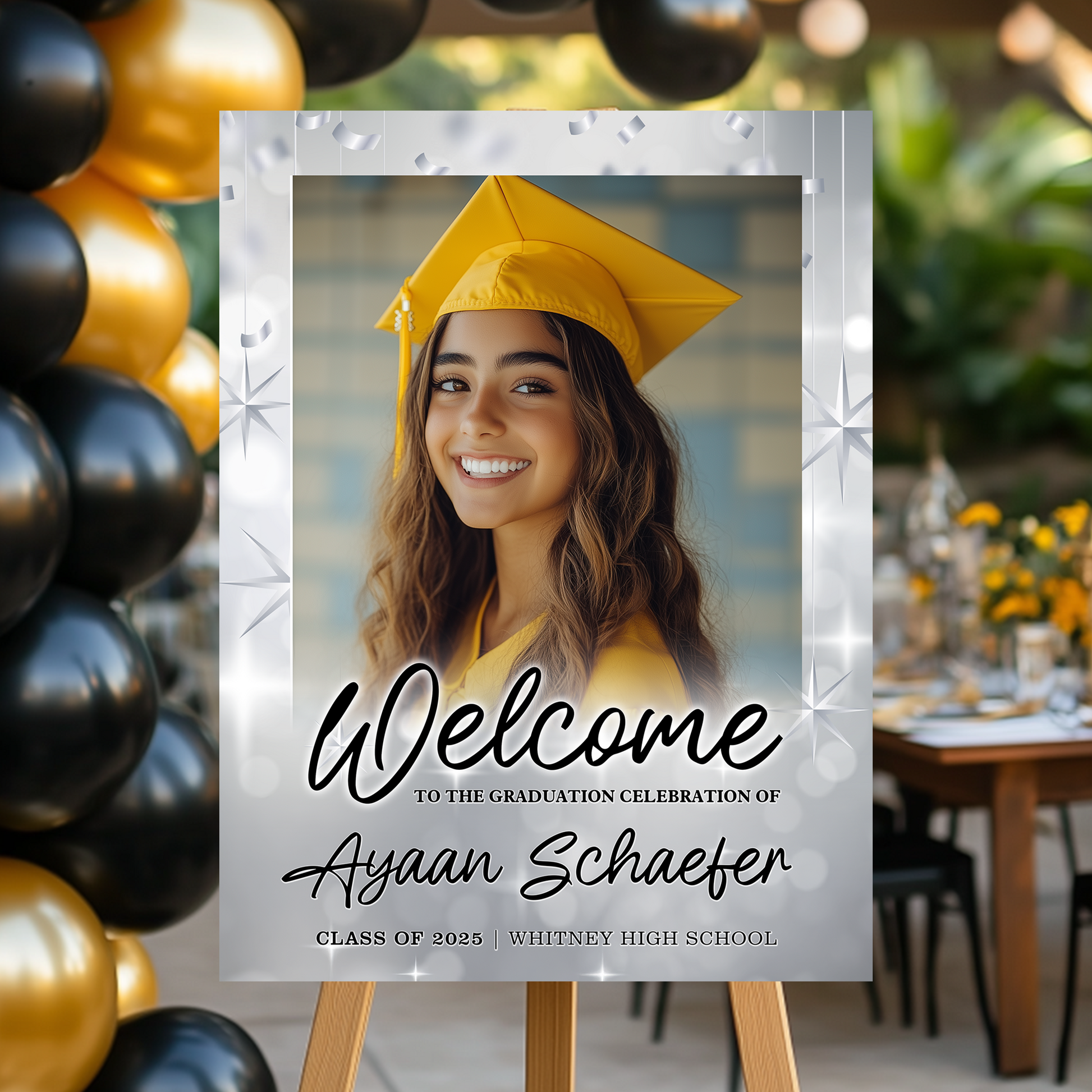 Personalized Grad Welcome Sign – Perfect Party Decoration