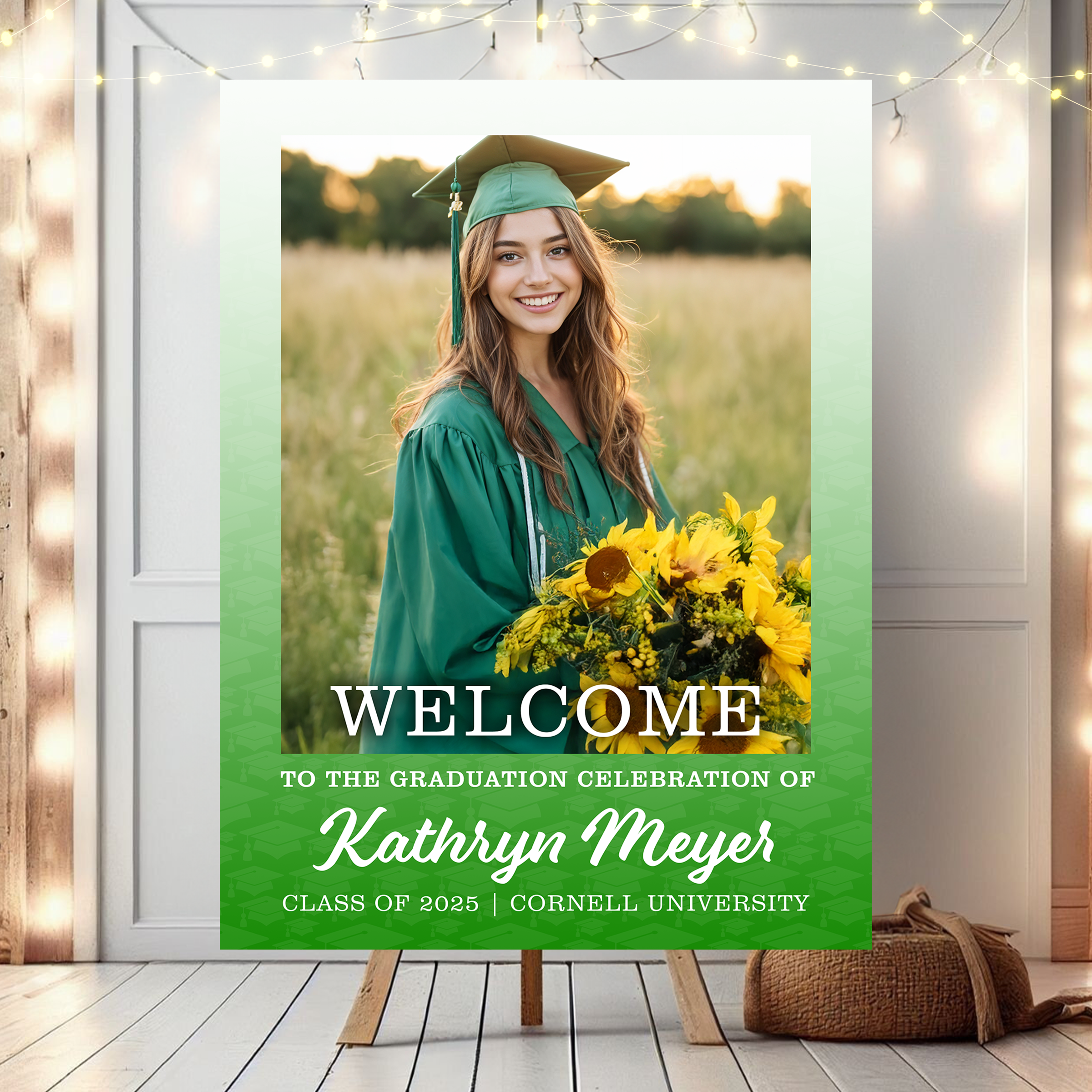 Welcome To The Graduation Celebration Welcome Sign Personalized Graduation Welcome Sign