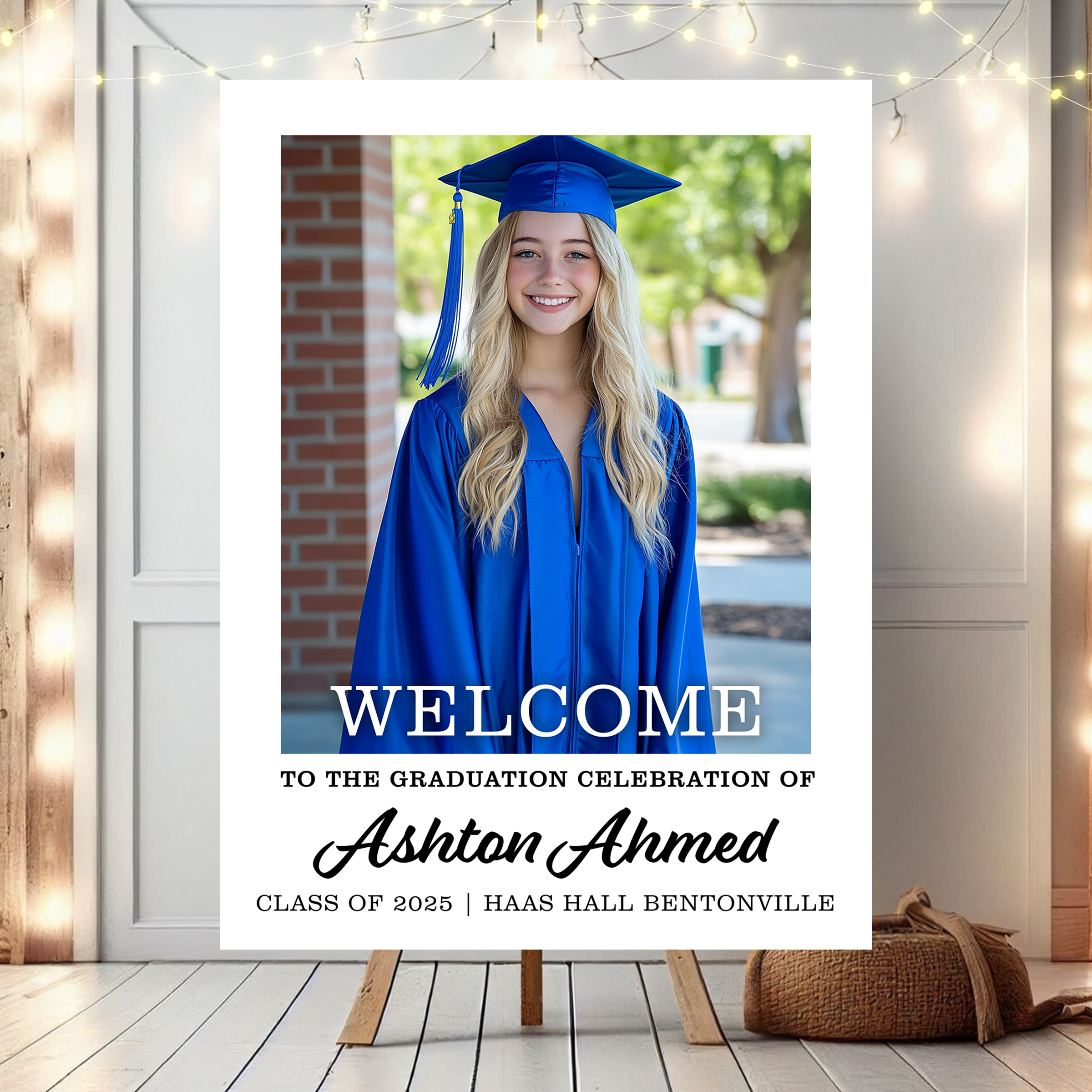 Welcome To The Graduation Celebration Personalized Welcome Sign, Graduation Gift