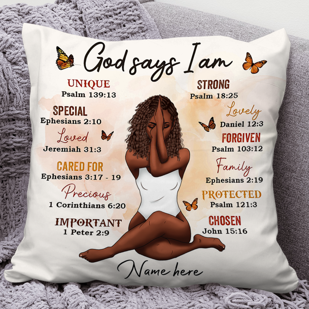 Custom Name and Appearance - Personalized Pillow - Gift for Yoga Lover