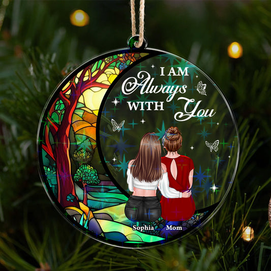 Always With You Personalized Ornament - Custom Shape Hologram Ornament