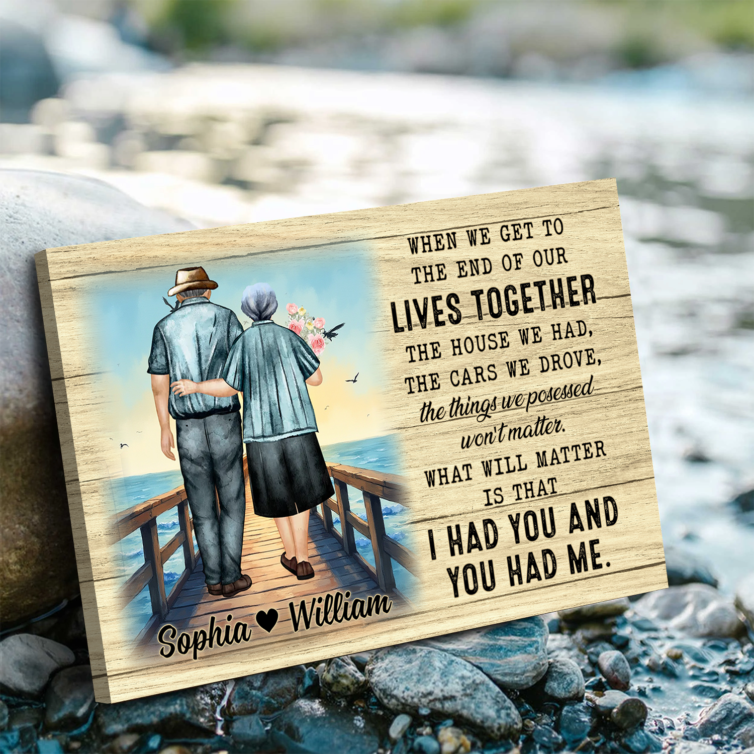 I Had You - Personalized Custom Photo Horizontal Canvas - Gift For Husband Wife, Anniversary