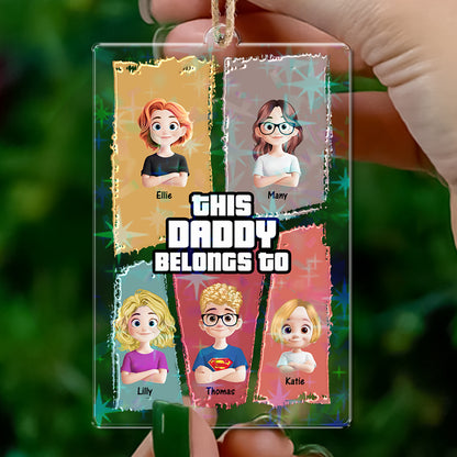 Personalized Kids Name and Appearance Ornament - Custom Shape Hologram Ornament