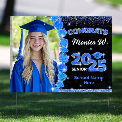 Congrats Senior 2025 Custom Lawn Sign - Graduation Gift - Personalized Lawn Sign