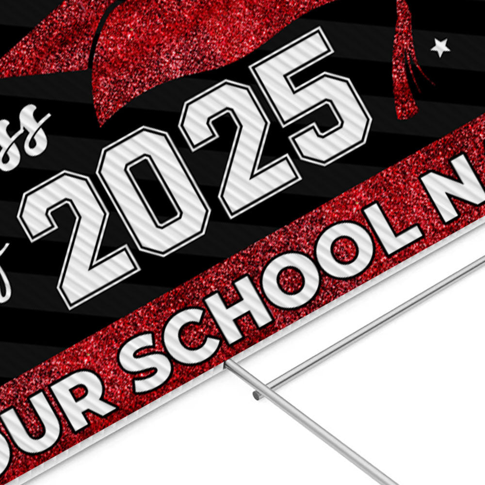 Congratulations Class Of 2025 - Custom Graduation Lawn Sign, Yard Sign, Graduation Gift