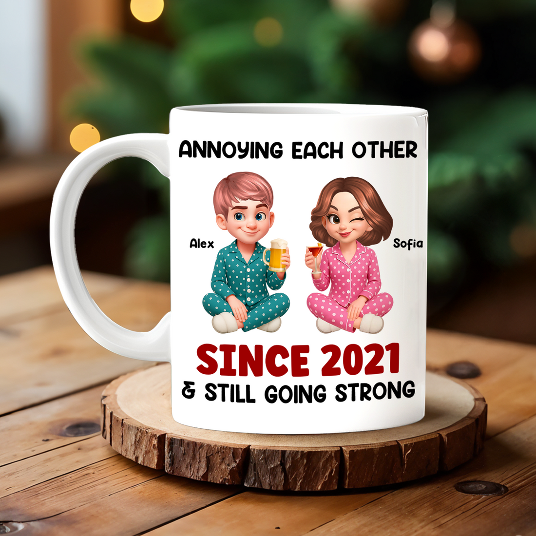 Custom Name Couple Mug - Couple Gift - Personalized Custom Mug