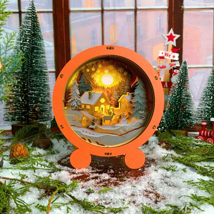 3D Puzzle Gooden Lamp - Snow Village