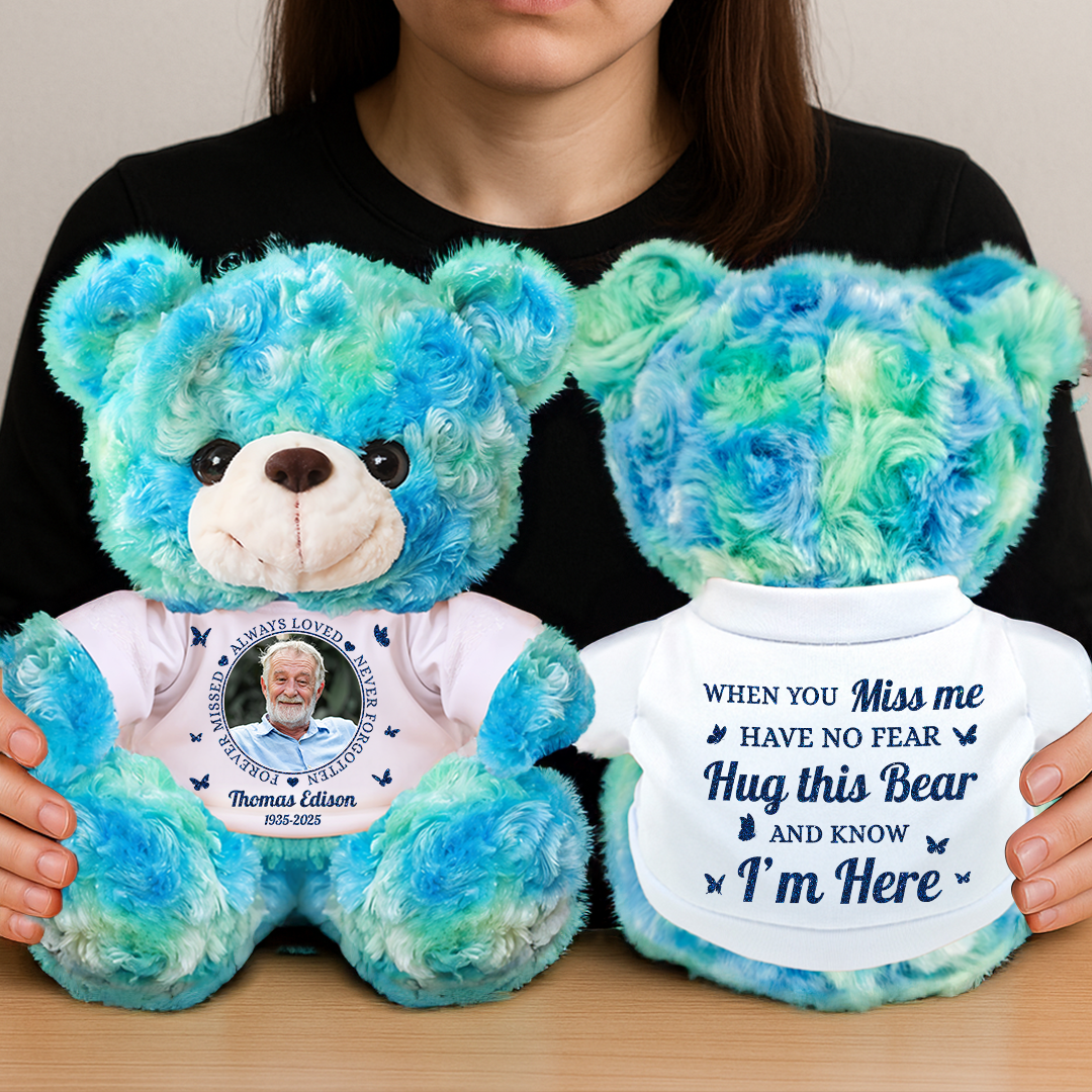 Forever Missed - Personalized Memorial Bear Plush - Memorial Gift