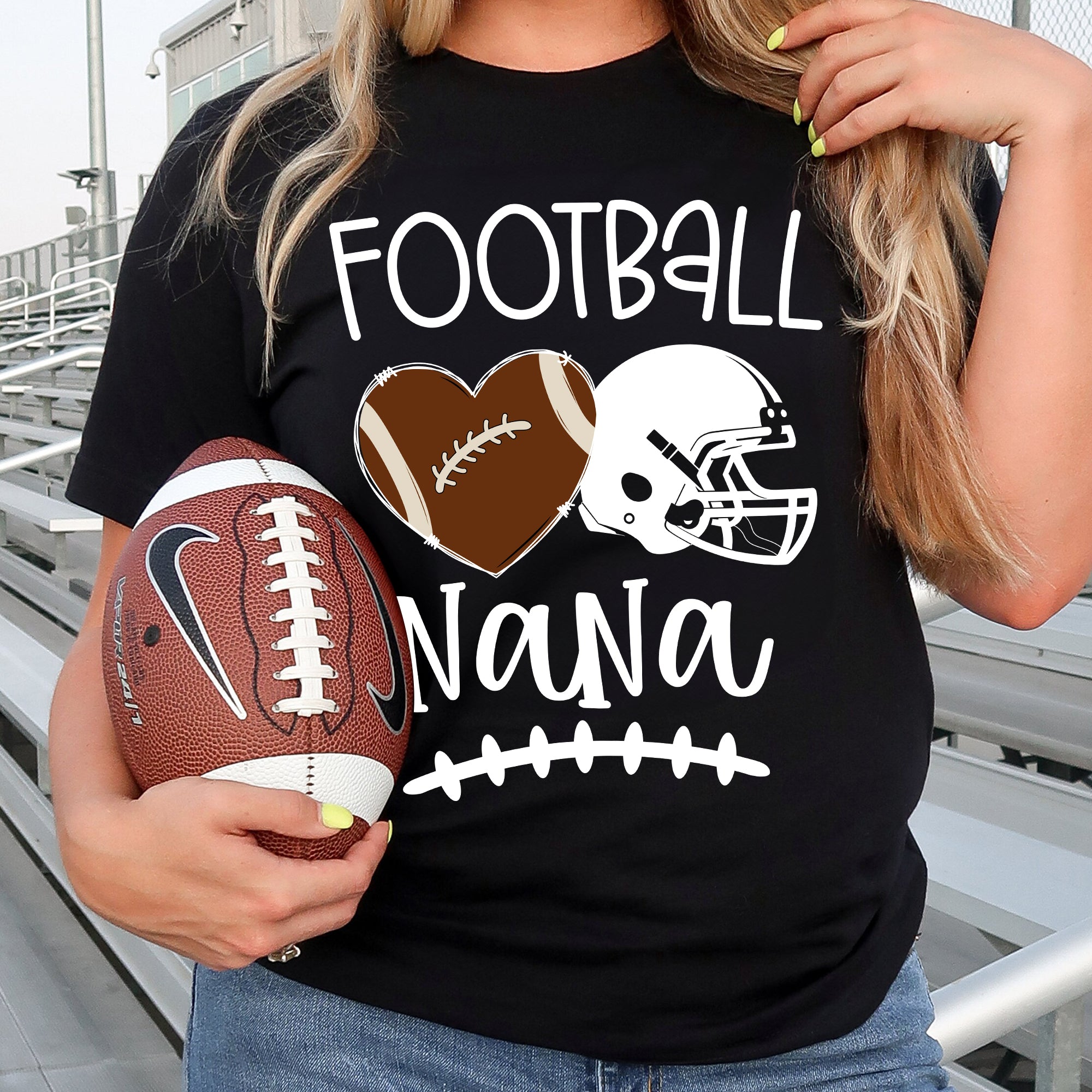 Football Grandma Mama  Shirt - Personalized Shirt Custom T-shirt