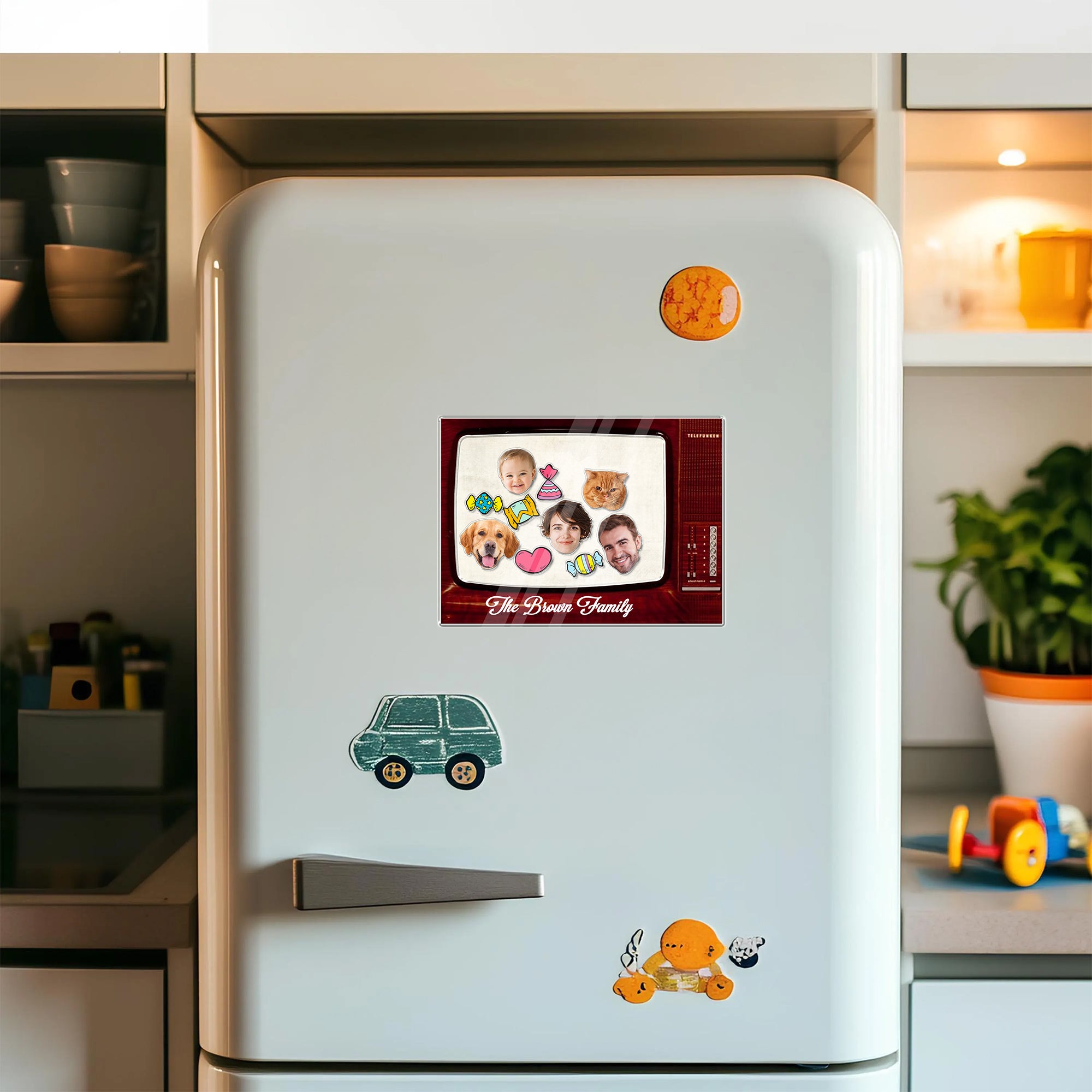 Personalized Shaker Magnet - Custom Name Gift for Family