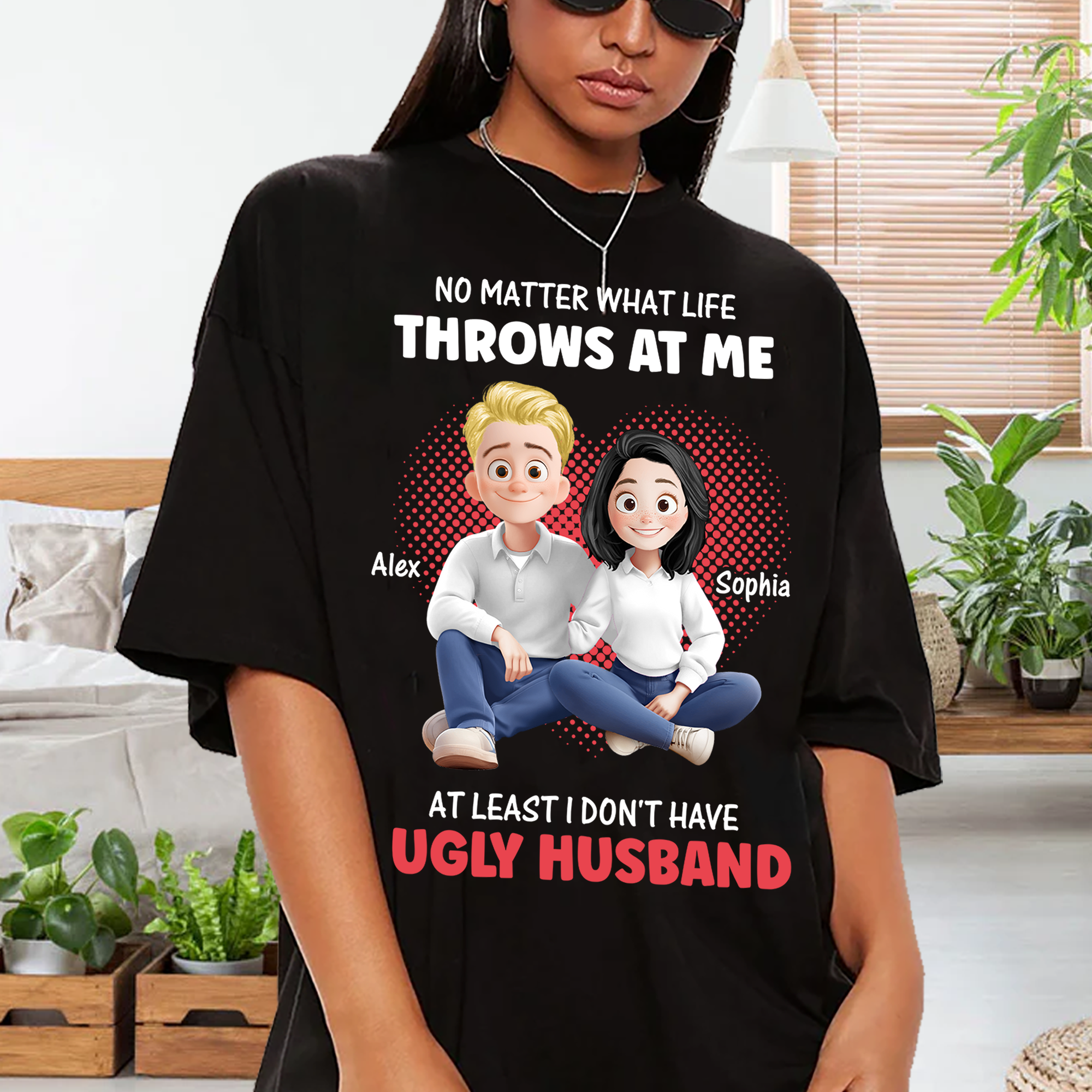 Couple Gift - Custom Name and Appearance - Personalized Shirt Custom T-shirt