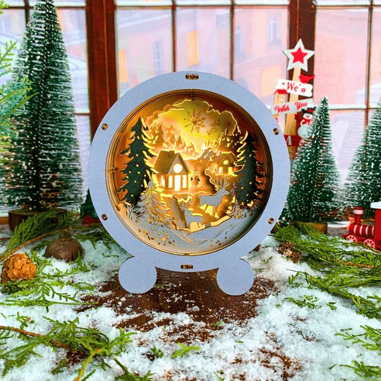 3D Puzzle Gooden Lamp - Snow Village