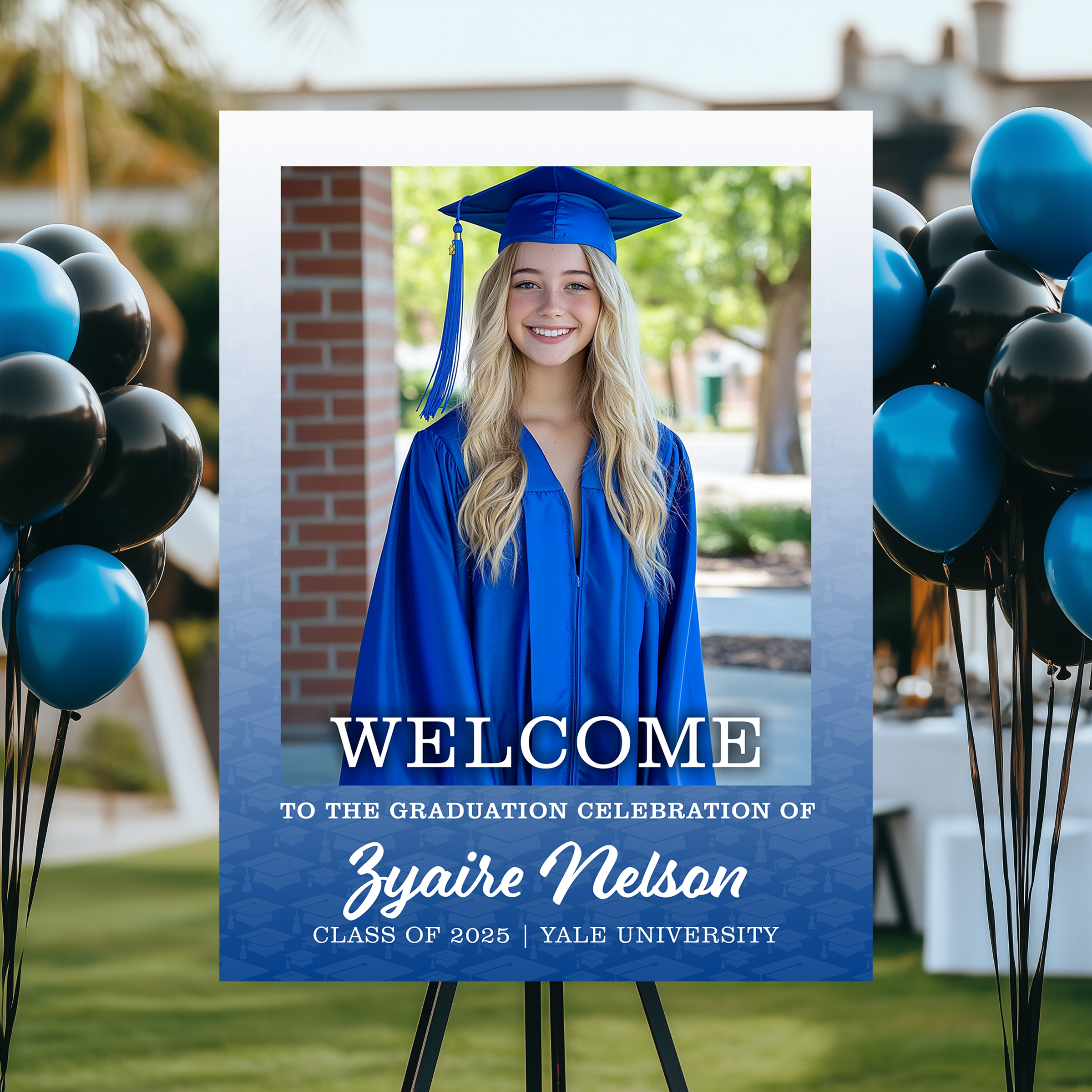 Welcome To The Graduation Celebration Welcome Sign Personalized Graduation Welcome Sign