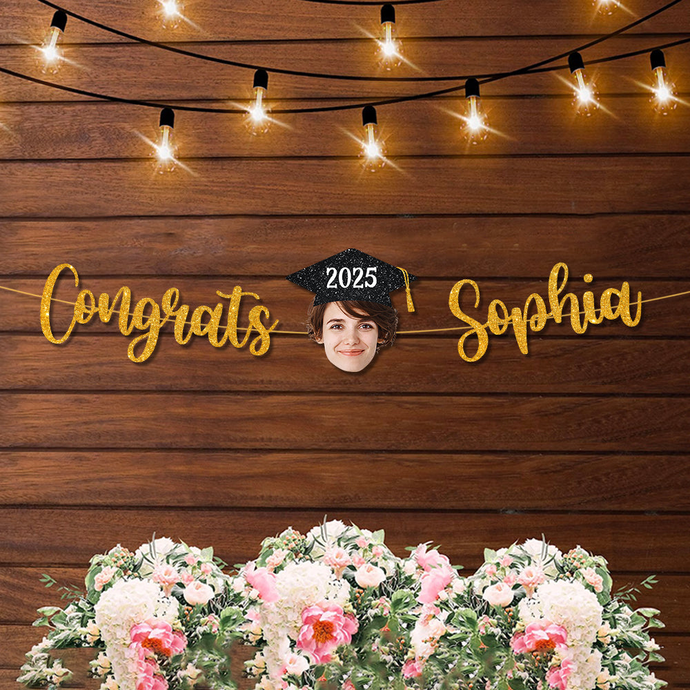 Graduation Party Decor – Custom Alphabet Name Bunting