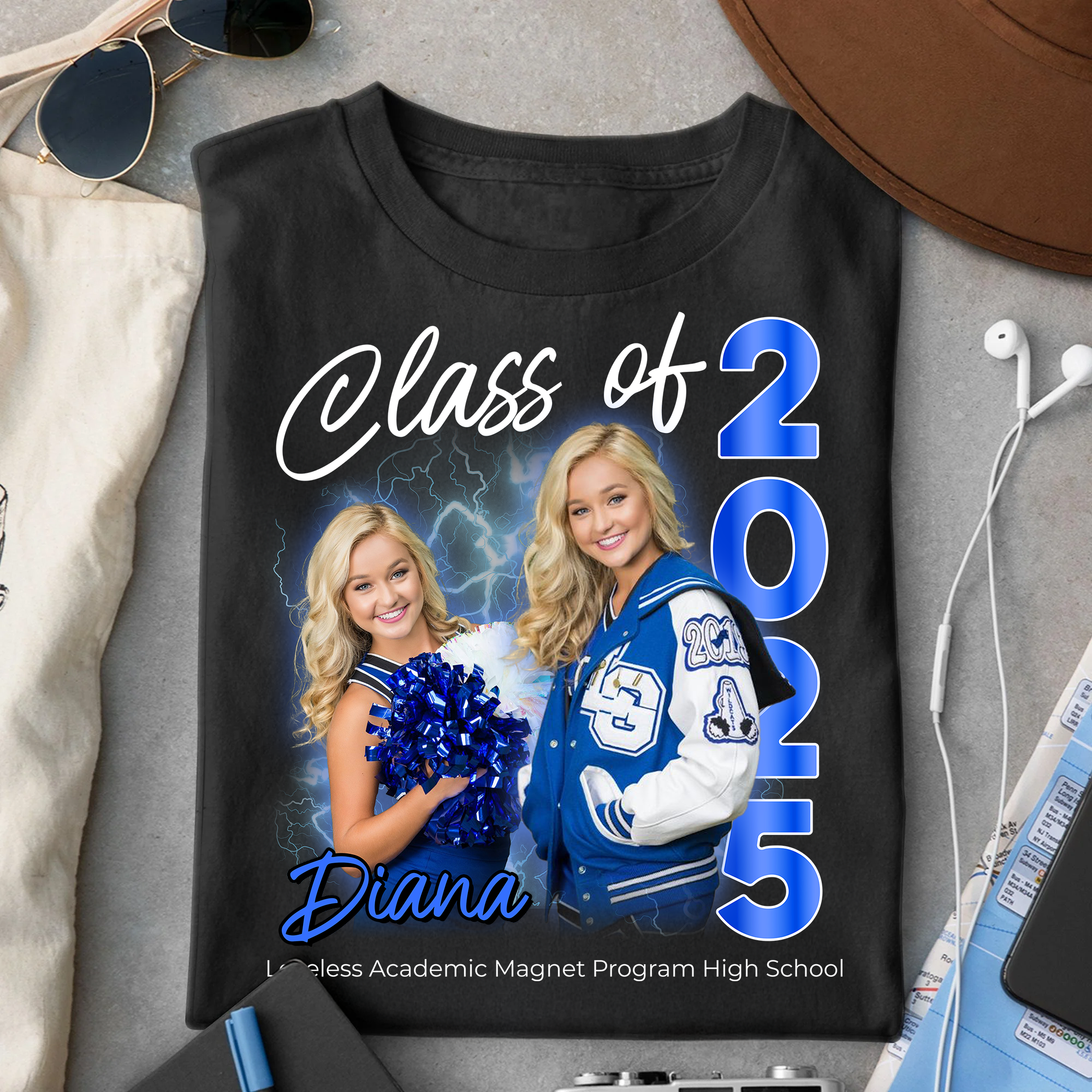 Class Of 2025 Custom Graduation Shirt Personalized Photo T-shirt, Graduation Gift